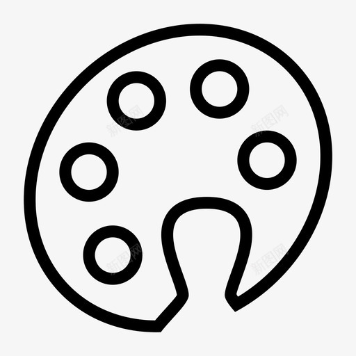 画板流脉冲图标svg_新图网 https://ixintu.com 互联网 流 画板 纹章 绘画 脉冲 色彩 跳动 软件工具和界面
