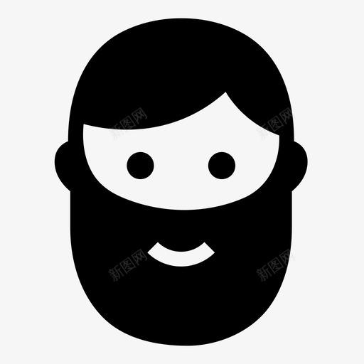有胡子的脸木材千斤顶识别图标svg_新图网 https://ixintu.com 快乐男人 情绪 时髦 有胡子的脸 有脸的头 木材千斤顶 注意力 表情 设计师 识别