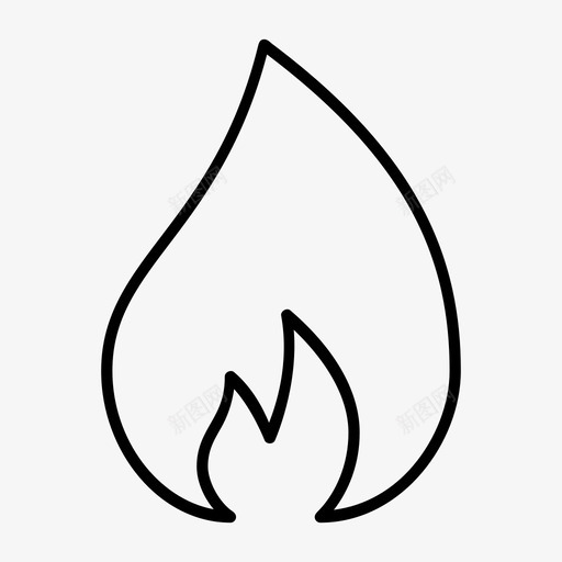 火气热图标svg_新图网 https://ixintu.com 气 火 热
