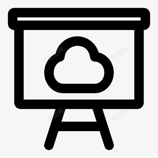 云屏流脉图标svg_新图网 https://ixintu.com 云屏 互联网 在线展示 悸动 投影屏 显示投影 波峰 流 脉 解说