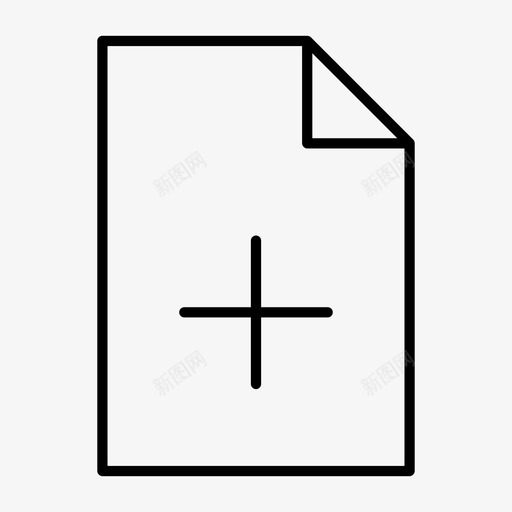 添加文件发送纸质文件图标svg_新图网 https://ixintu.com 创建 办公用品精简 压缩 发送 文档文件 新建 添加文件 纸质文件 表单 附加 页面文件