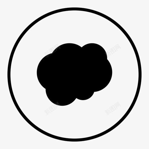云云气象凝结图标svg_新图网 https://ixintu.com 云 云气象凝结