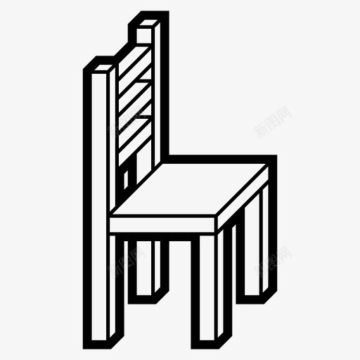 餐椅桌子凳子图标svg_新图网 https://ixintu.com 凳子 家具3d 家庭 座位 房间 木制 桌子 椅子 餐椅