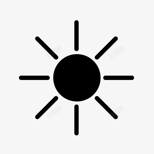 太阳白天火图标svg_新图网 https://ixintu.com 光 夏天 天气 太阳 火 热 白天 阳光