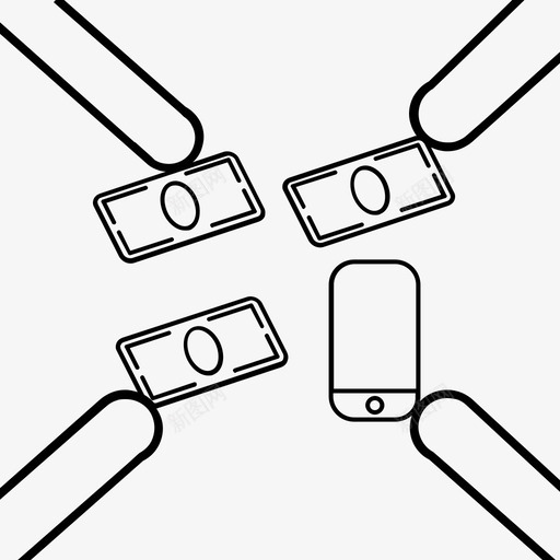 分摊车费搏动浪涌图标svg_新图网 https://ixintu.com 佳洁士 共享乘车 分摊车费 搏动 支付 无线 朋友 浪涌 脉搏 金钱