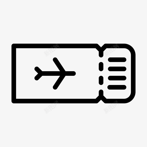 登机牌旅行机票图标svg_新图网 https://ixintu.com 假日 户外 旅行 暑期 机票 海滩 登机牌 纸张 航班 飞机