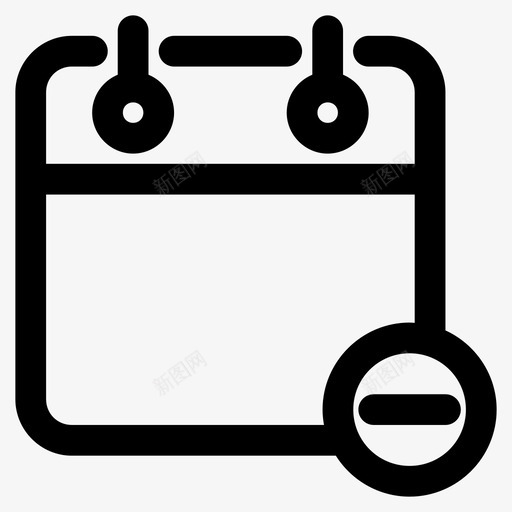 事件删除任务计划器删除图标svg_新图网 https://ixintu.com 事件删除 任务计划器 减号 删除 挂历 放弃 日历 标记的日历 编辑