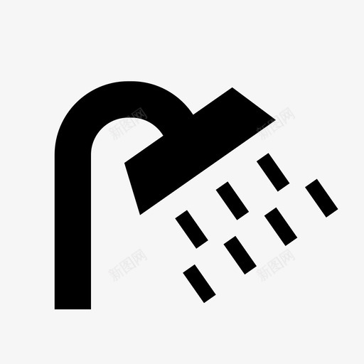 淋浴水洗手间图标svg_新图网 https://ixintu.com 公共标志 水 洗手间 洗漱 洗澡 浴室 淋浴 淋浴间 清洁 良好习惯