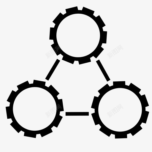 齿轮工具技术图标svg_新图网 https://ixintu.com 工具 开发 技术 机械 桅杆 生产 车轮 轴 连接 零件 齿轮