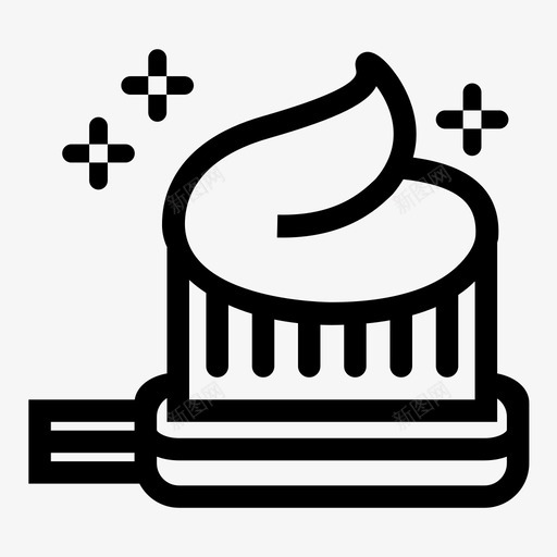 牙刷购买清洁图标svg_新图网 https://ixintu.com 使用 口腔 新鲜 洗涤 清洁 牙刷 牙膏 购买 起泡