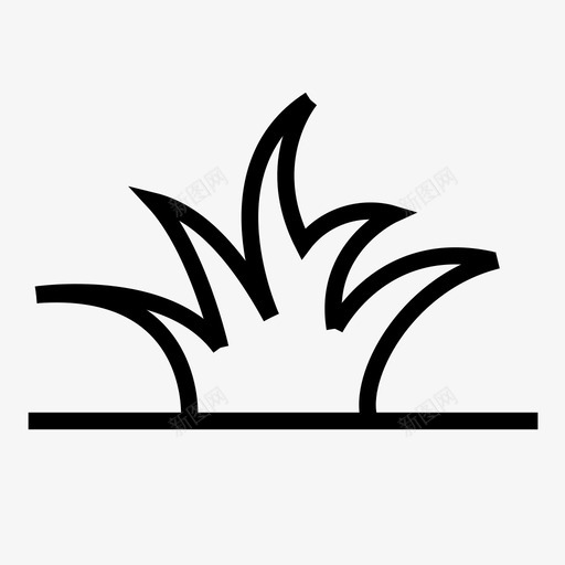 郁郁葱葱的草坪图标svg_新图网 https://ixintu.com 郁郁葱葱的草坪
