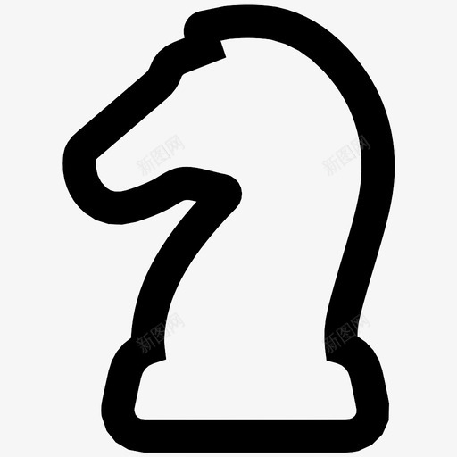 骑士战略零件图标svg_新图网 https://ixintu.com 商业计划 建筑 战略 战略规划 棋子 游戏 目标 运动 零件 骑士