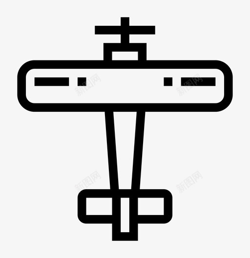 螺旋桨飞机传统天空图标svg_新图网 https://ixintu.com 传统 复古 天空 老 航空 螺旋桨飞机 运输和物流 飞机 飞行 飞行员