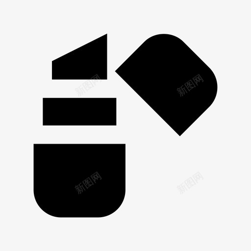 唇膏美容和SPA材料立体图标svg_新图网 https://ixintu.com 唇膏 美容和SPA材料立体图标