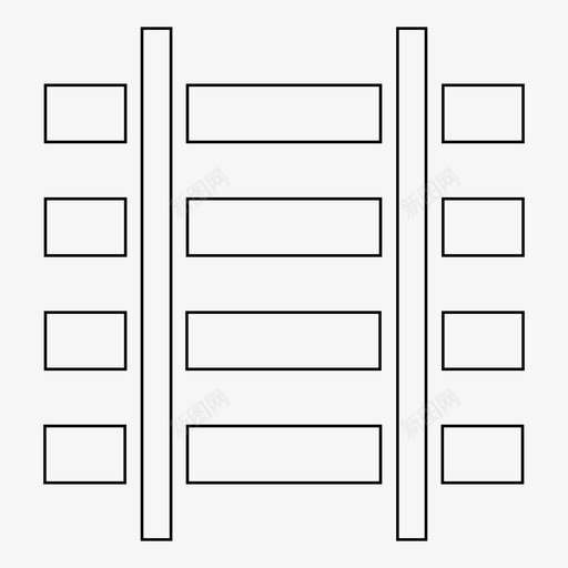 火车轨道运输火车线路图标svg_新图网 https://ixintu.com choochoo 有轨电车 火车线路 火车轨道 火车道口 蒸汽机 货运线 轨道 运输 铁路 铁路列车交叉轨道