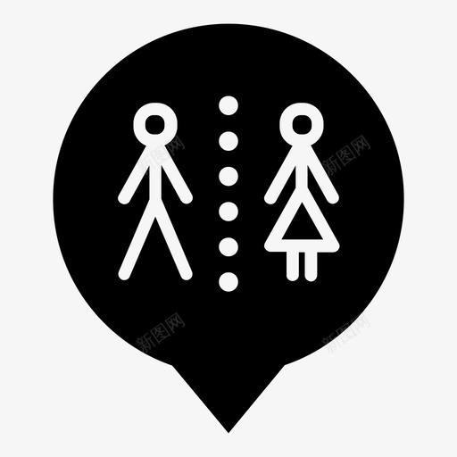 卫生间水管道图标svg_新图网 https://ixintu.com wsd地图标记 卫生间 地图 女 标记 桶 水 男 管道