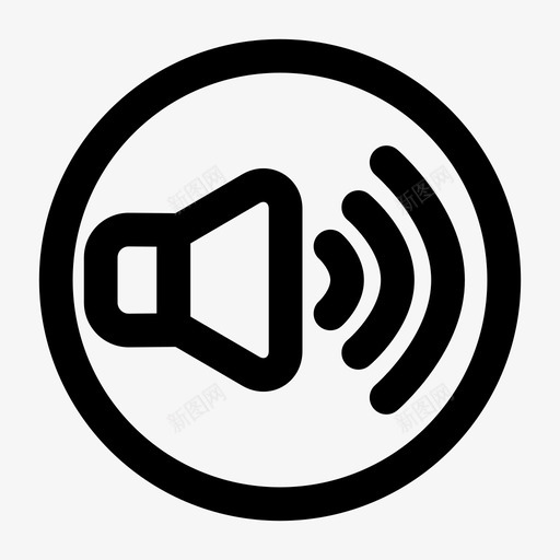 增大音量扬声器噪音图标svg_新图网 https://ixintu.com 动作 噪音 增大音量 媒体 扬声器 注意力 活动 运动 音量升高 音频