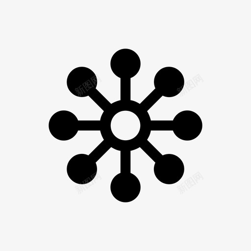 链接激增流图标svg_新图网 https://ixintu.com 修剪 吃草 圆圈 流 激增 社交媒体 网络 脉冲 迷你符号第四卷 链接