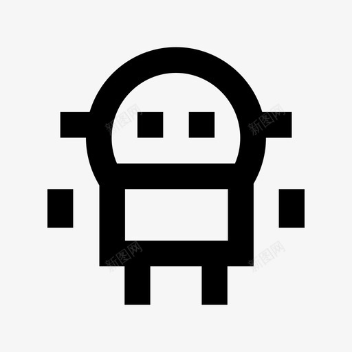 机器人科技材料图标svg_新图网 https://ixintu.com 机器人 科技材料图标