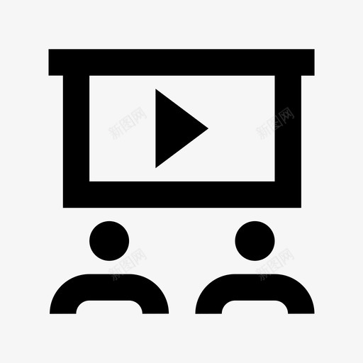 电影院大厅多媒体材料图标svg_新图网 https://ixintu.com 多媒体材料图标 电影院大厅