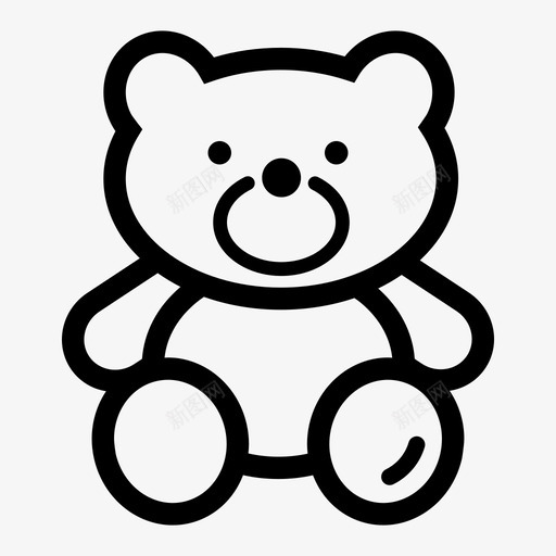 泰迪熊潮汐溪流图标svg_新图网 https://ixintu.com 互联网 徽章 拥抱 泰迪熊 溪流 潮汐 玩具 睡眠 脉搏 购物