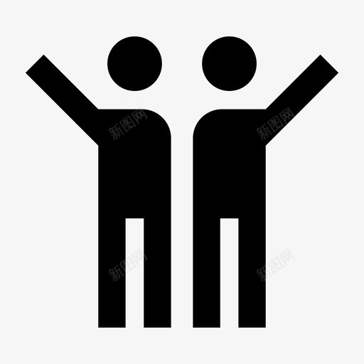庆祝跳动振荡图标svg_新图网 https://ixintu.com 人 庆祝 振荡 流 潮 爆发 赢 赢家 跳动