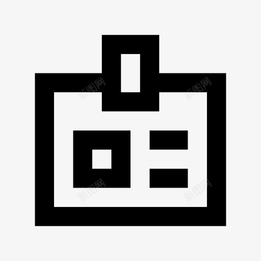 身份证犯罪和安全材料线图标svg_新图网 https://ixintu.com 犯罪和安全材料线图标 身份证