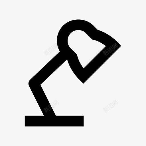 台灯学生办公室图标svg_新图网 https://ixintu.com 作家 办公室 台灯 商业和办公材料线图标 学生 帮助 灯