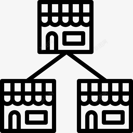 特许经营商店服务图标svg_新图网 https://ixintu.com 创业的商业概念 商业 商店 服务 注意力 活动 特许经营 结束 行动 连锁