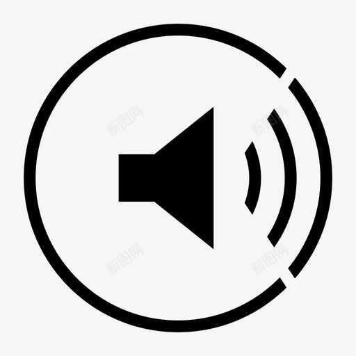 扬声器音量潮汐图标svg_新图网 https://ixintu.com 互联网 佳洁士 声音 多媒体和音乐 扬声器 无线 潮汐 脉搏 音乐 音量 音频