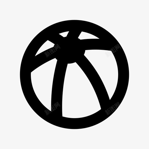 沙滩球夏季运动球图标svg_新图网 https://ixintu.com 体育和游戏材料设计图标 夏季 太阳 沙滩 沙滩球 海洋 游戏 篮球 运动球