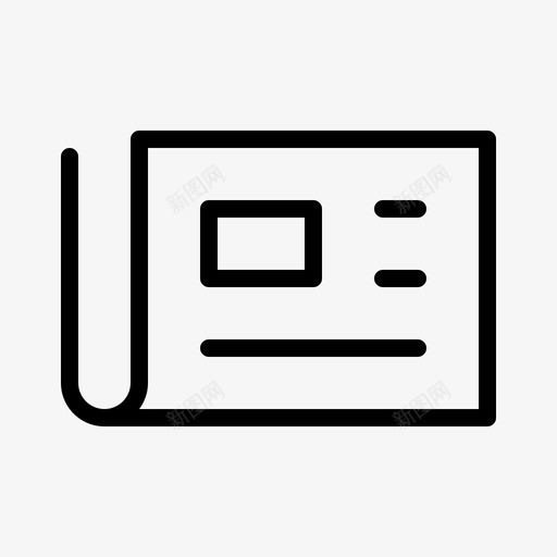 报纸流软件图标svg_新图网 https://ixintu.com 互联网 冠 应用 报纸 流 狭缝 界面 网络 网络应用 草 软件