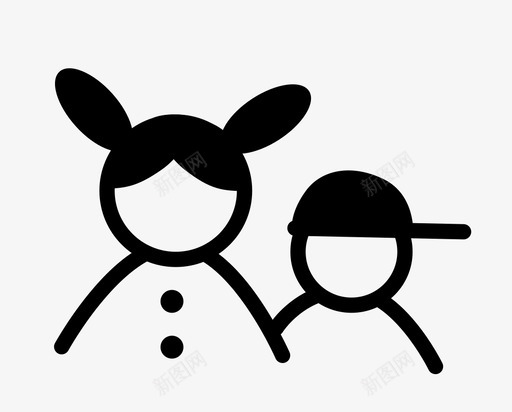 孩子兄弟姐妹年轻人图标svg_新图网 https://ixintu.com 兄弟姐妹 女孩 孩子 帽子 年轻人 男孩 男孩和女孩 辫子