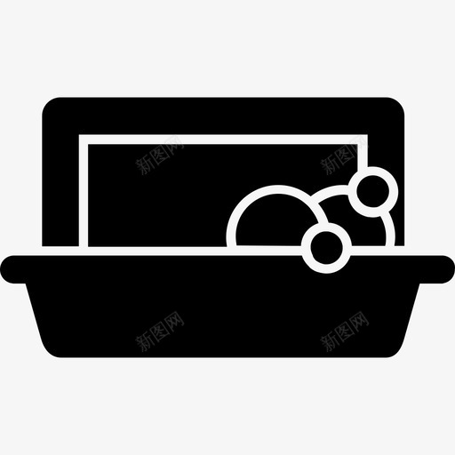 泡泡浴缸工具和用具家居用品图标svg_新图网 https://ixintu.com 家居用品 工具和用具 泡泡浴缸