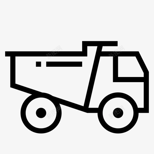 自卸汽车自卸卡车卡车图标svg_新图网 https://ixintu.com 卡车 大 建筑 泥土 男孩 自卸卡车 自卸汽车 车轮 运输 运输和物流 重型