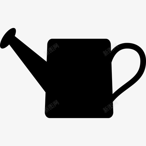 浇水壶工具花园用容器的轮廓工具和器具生态主义图标svg_新图网 https://ixintu.com 工具和器具 浇水壶工具花园用容器的轮廓 生态主义