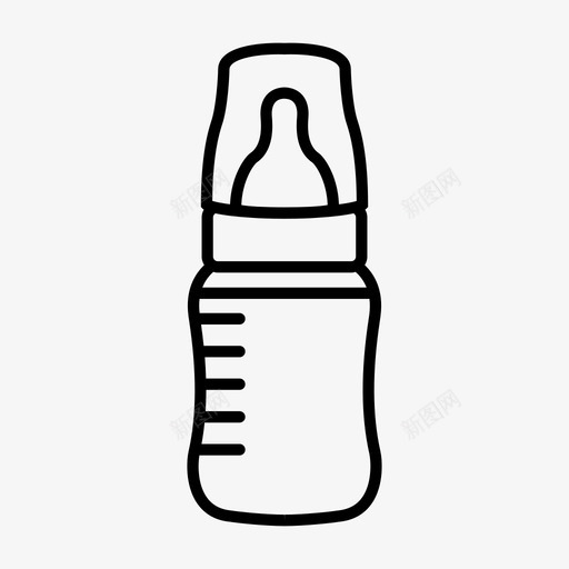婴儿奶瓶奶嘴牛奶图标svg_新图网 https://ixintu.com 喂食器 奶嘴 婴儿奶瓶 容器 幼儿 水壶 牛奶 玻璃 瓮 罐子 食物 饮料