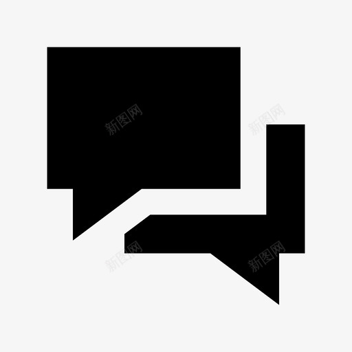 聊天1交流图标svg_新图网 https://ixintu.com 1 交流 文本消息 消息 聊天 语音气泡 输入 运输和交付材料图标