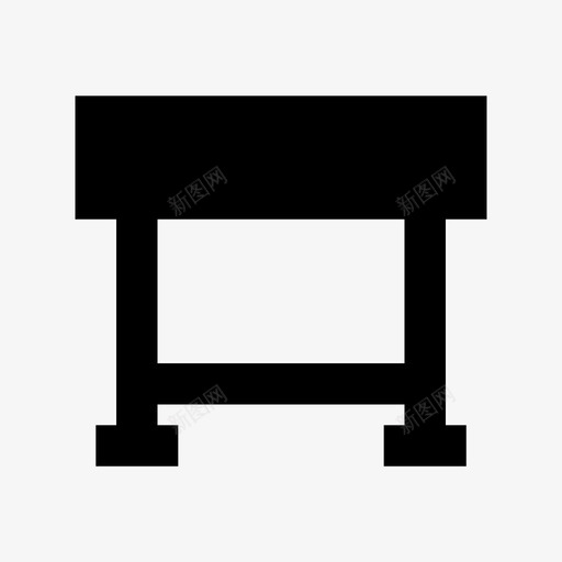 桌子家具材质图标svg_新图网 https://ixintu.com 家具材质图标 桌子