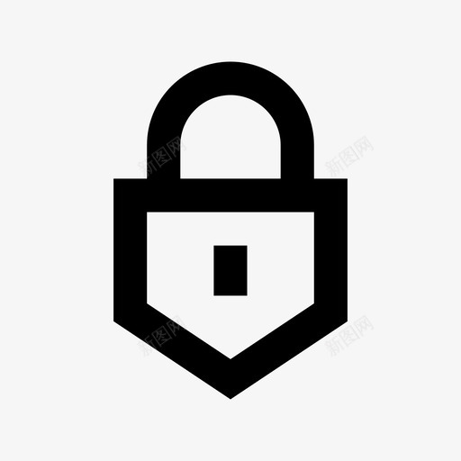 锁犯罪和安全材料线图标svg_新图网 https://ixintu.com 犯罪和安全材料线图标 锁