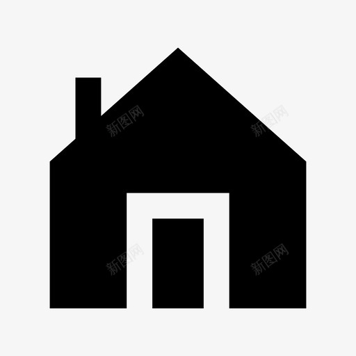 住宅别墅房地产图标svg_新图网 https://ixintu.com 住宅 别墅 城市元素材料图标 居民 房地产 棚屋