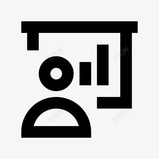 演示文稿项目管理材料图标svg_新图网 https://ixintu.com 演示文稿 项目管理材料图标