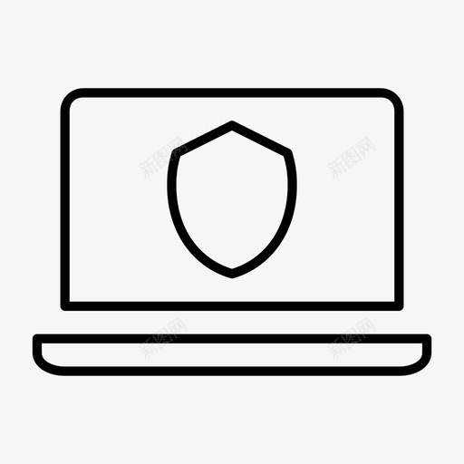 笔记本电脑安全病毒防护屏蔽图标svg_新图网 https://ixintu.com macbook 上网本 加密 安全扫描仪 密码保护 屏蔽 病毒防护 笔记本电脑 笔记本电脑安全 设备精简 迷你电脑 防火墙