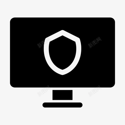监视器安全浪涌屏蔽图标svg_新图网 https://ixintu.com 个人计算机 安全 屏幕通知 屏蔽 振荡 擦伤 浪涌 监视器安全 脉冲 设备 设备字形 震动