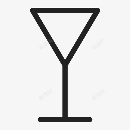 马提尼杯酒意大利酒图标svg_新图网 https://ixintu.com 厨房 器皿 意大利酒 棍子 酒 马提尼杯