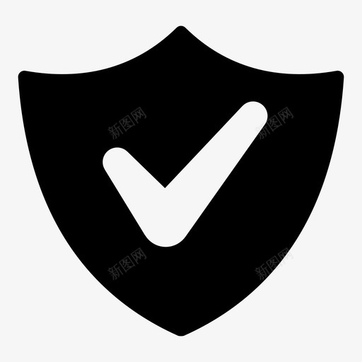 盾牌复选标记保护守卫图标svg_新图网 https://ixintu.com 保护 字形ui2 守卫 安全 封锁 正确 盾牌复选标记 良好 防御