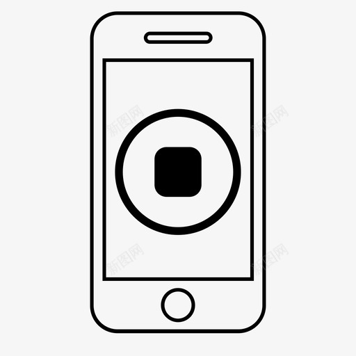 停止暂停音乐图标svg_新图网 https://ixintu.com 停止 按钮 控制 暂停 犹豫 移动 移动集合1 音乐