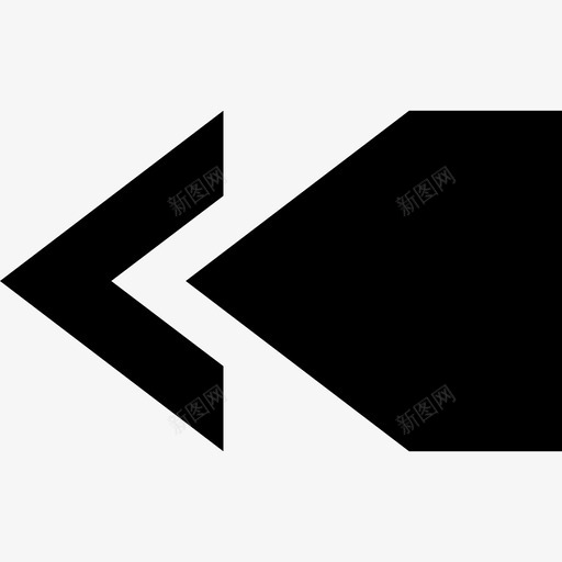 左箭头变体箭头商务包图标svg_新图网 https://ixintu.com 商务包 左箭头变体 箭头