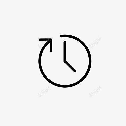 顺时针全天候夜视图标svg_新图网 https://ixintu.com 96x96像素完美瘦用户界面 全天候 夜视 方向 时间 时间表 昼夜 有序 正确 界面为应用程序48x48 箭头 顺时针