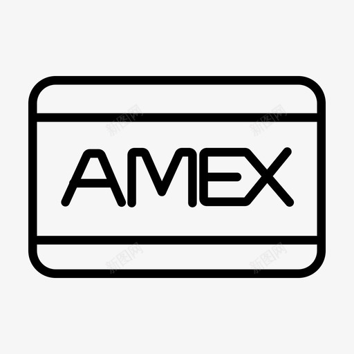 信用卡美国运通商务图标svg_新图网 https://ixintu.com 信用卡美国运通 商务